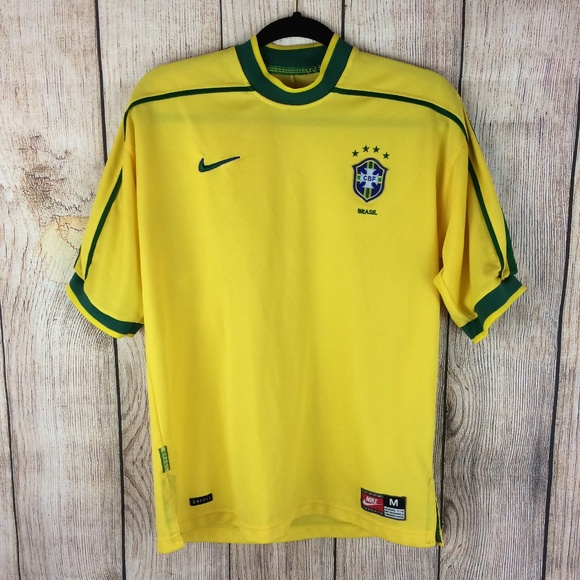 Nike Other - Nike Dri Fit Brazil Brasil Soccer Jersey Sz M